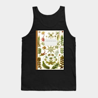 Aesthetic Vintage Botanical Composition Book Tank Top